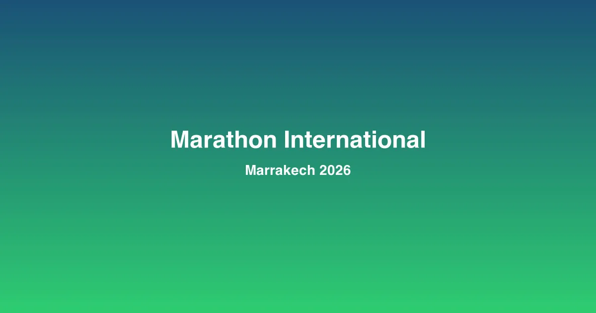 Marathon International de Marrakech 2026