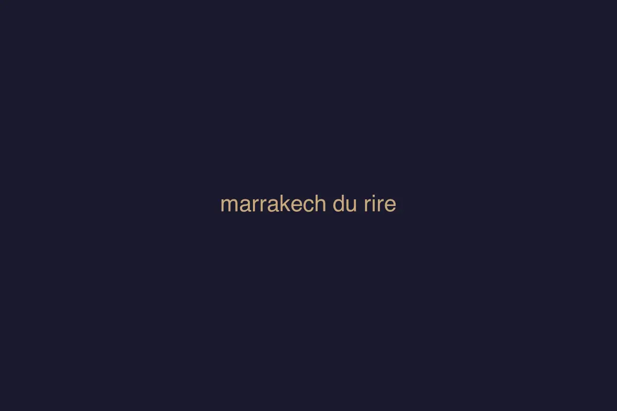 Marrakech du Rire — festival in medina, Marrakech