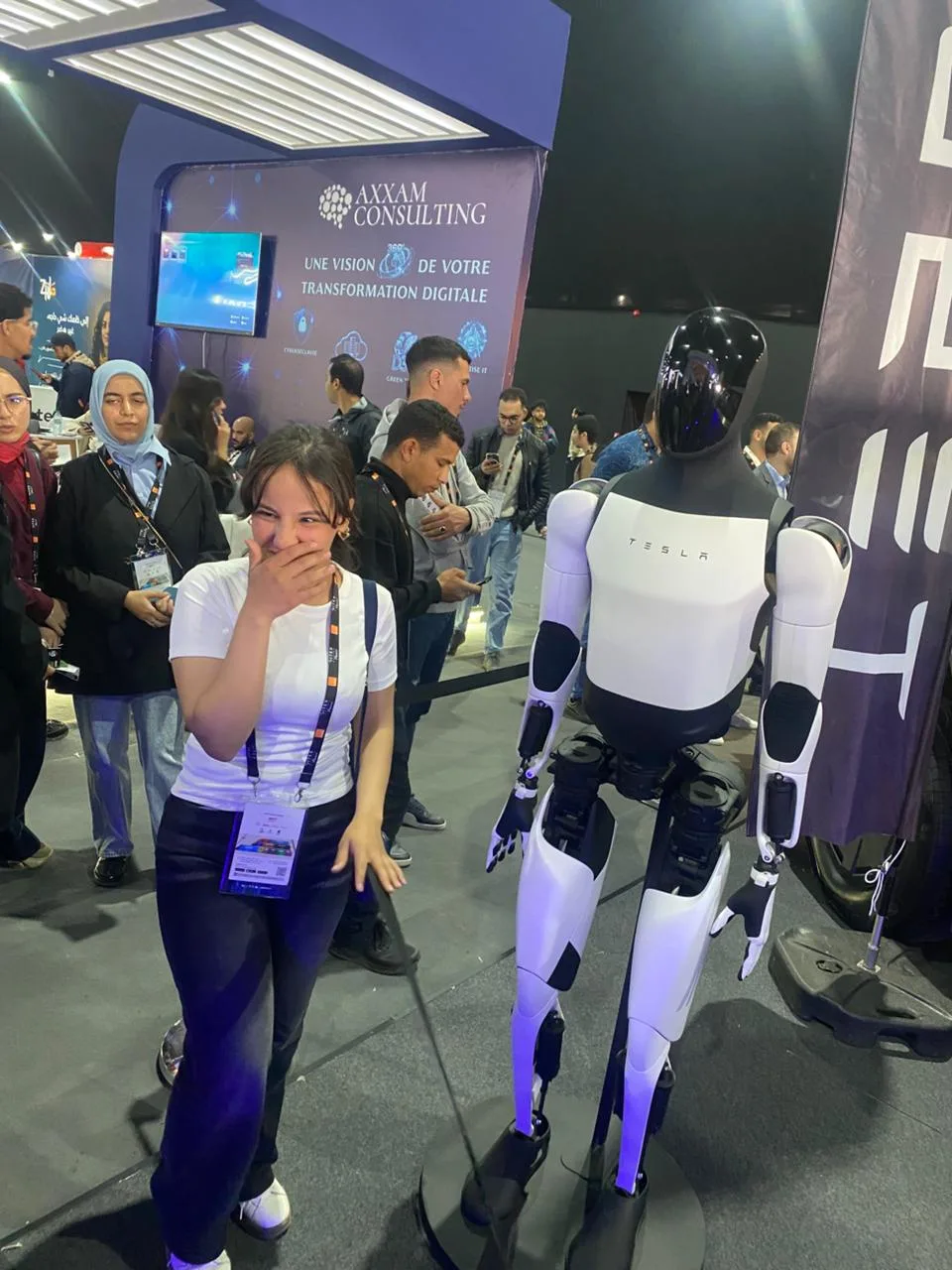 Tesla Optimus humanoid robot at GITEX Africa 2026